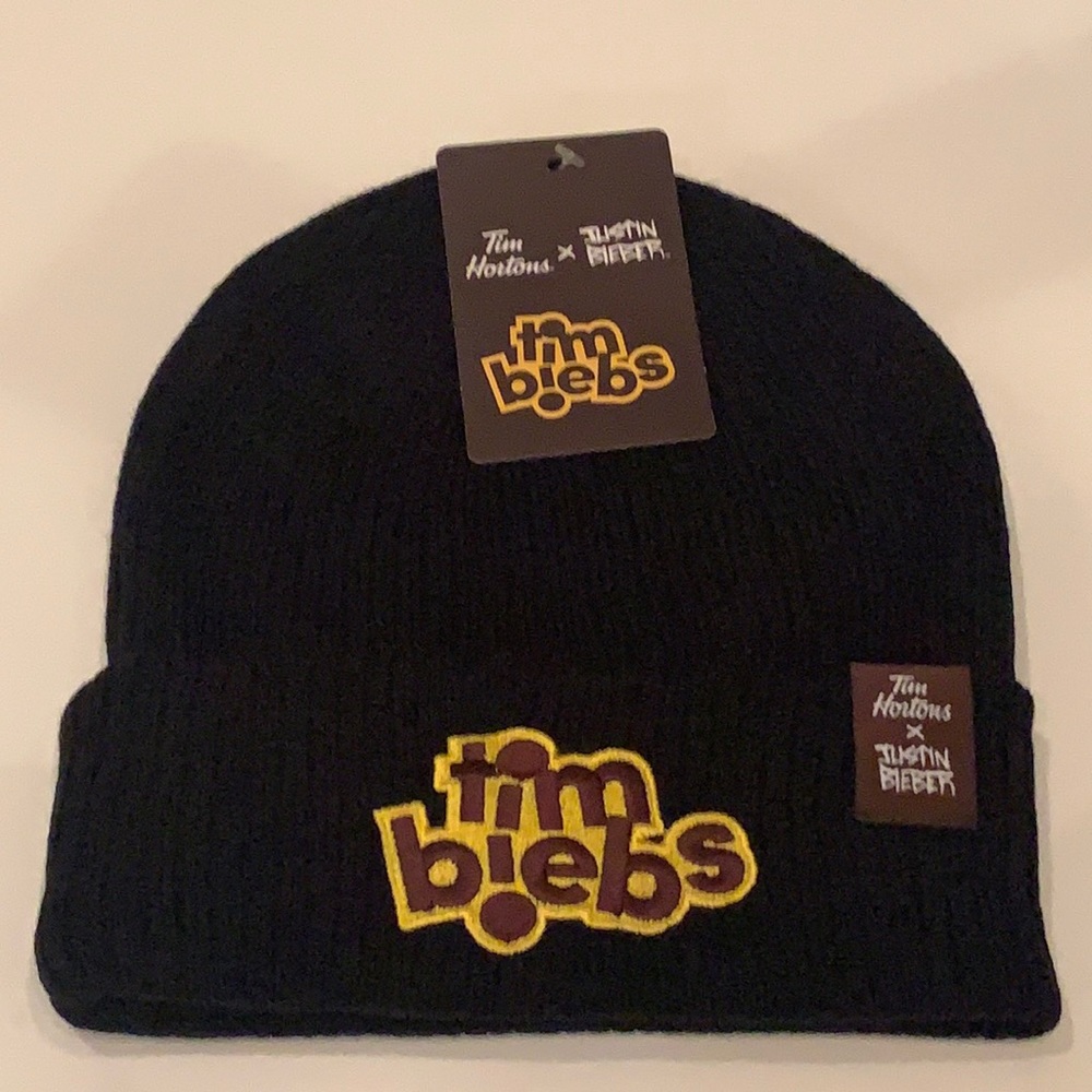 Justin Bieber Tim Biebs beanie hat New !!